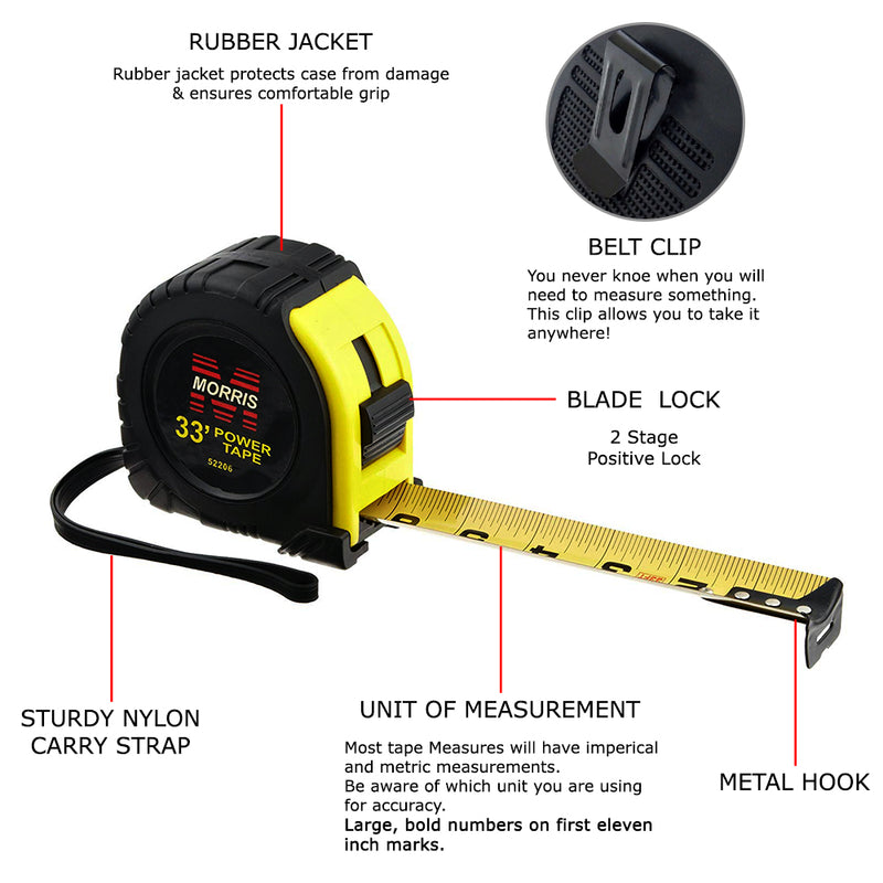 33' Power Tape Measure