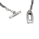 Branded Wheat Links Chain With Toggle Clasp