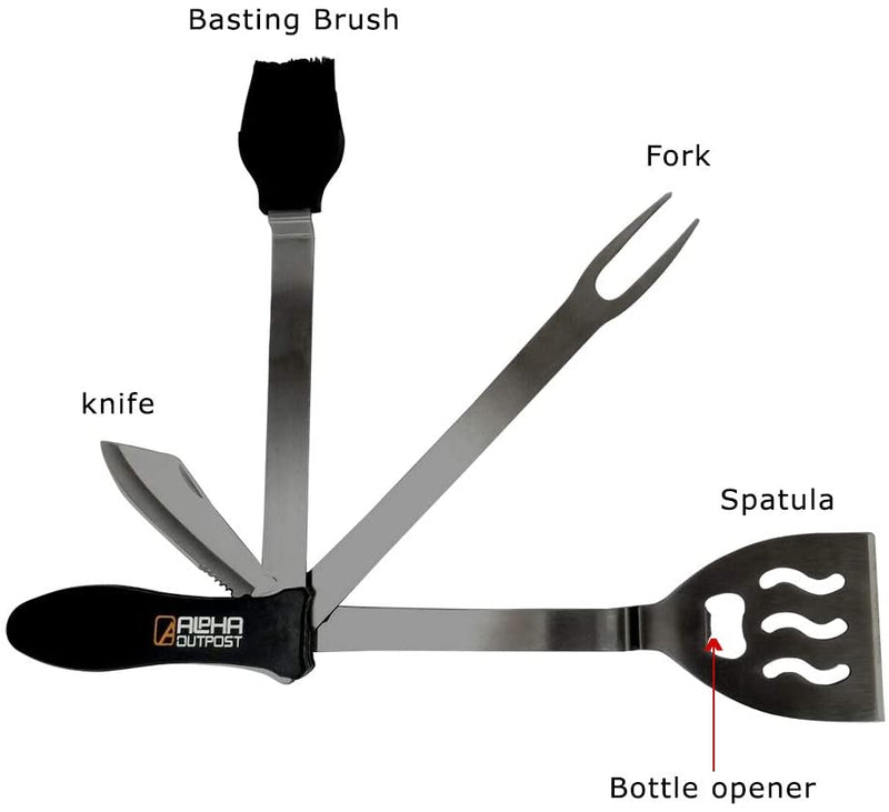 Alpha Outpost Outdoor BBQ Grill Tool Set