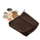 Genuine Leather Coin Purse With Zipper