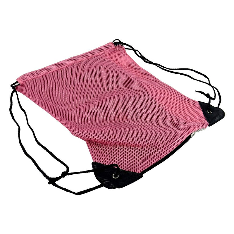 Pink Microfiber Cinch Sack - Drawstring Backpack