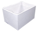 White Cardboard 3"x2" Box with Clear Acetate Tuck Lid