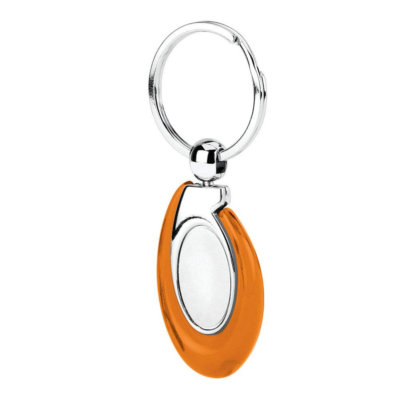 Acrylic Key Fob Keychain with Stainless Steel Key Ring