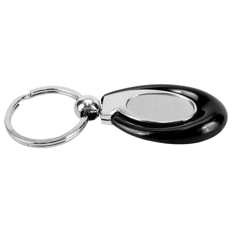 Acrylic Key Fob Keychain with Stainless Steel Key Ring