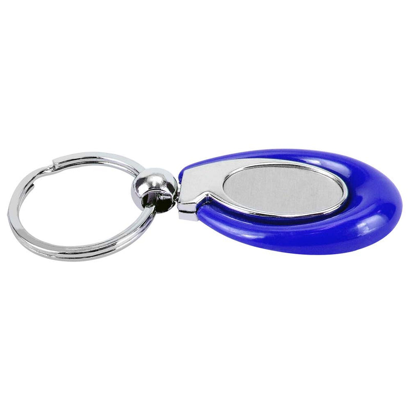 Acrylic Key Fob Keychain with Stainless Steel Key Ring