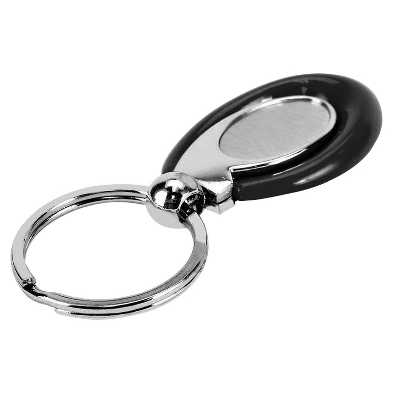 Acrylic Key Fob Keychain with Stainless Steel Key Ring