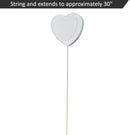 Heart Design Retractable ID Badge Holder with Badge Reel