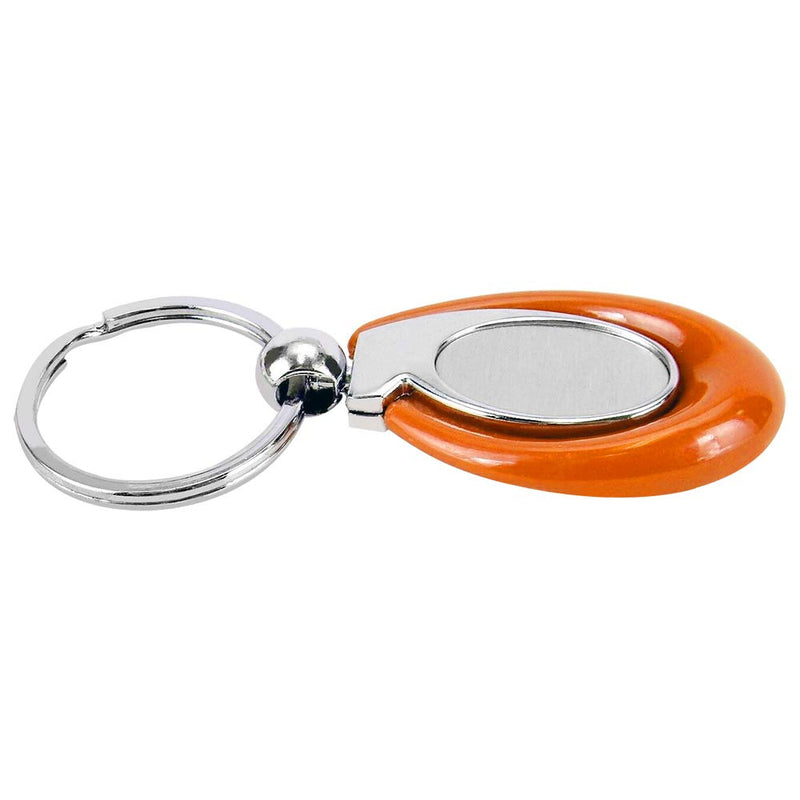 Acrylic Key Fob Keychain with Stainless Steel Key Ring