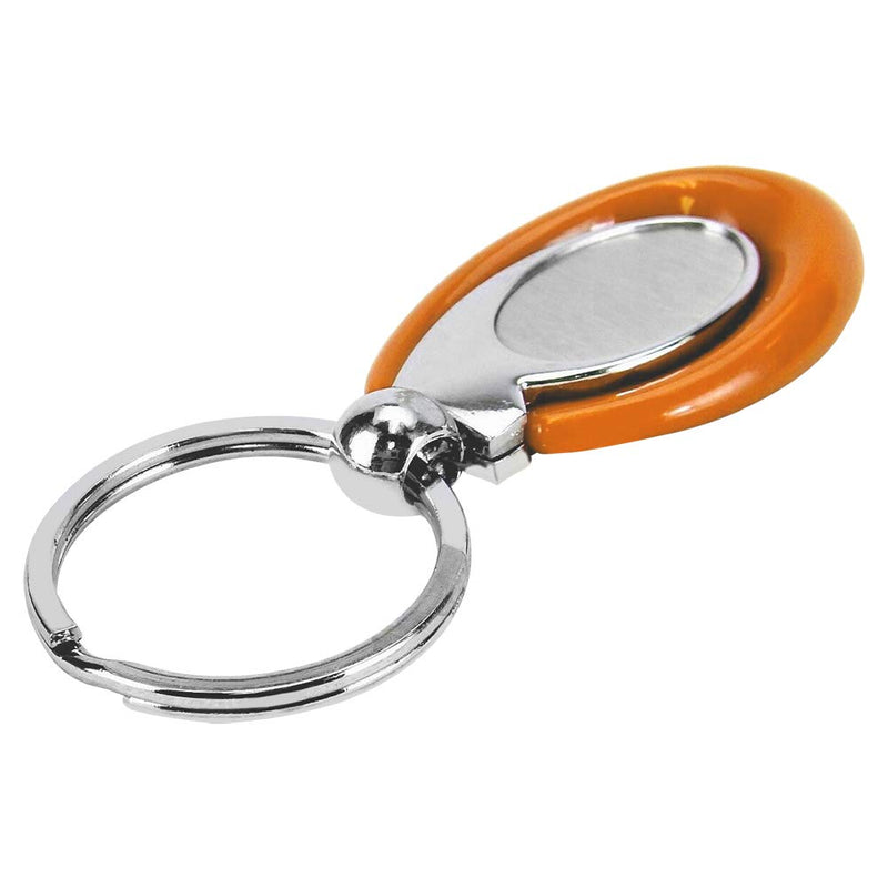 Acrylic Key Fob Keychain with Stainless Steel Key Ring