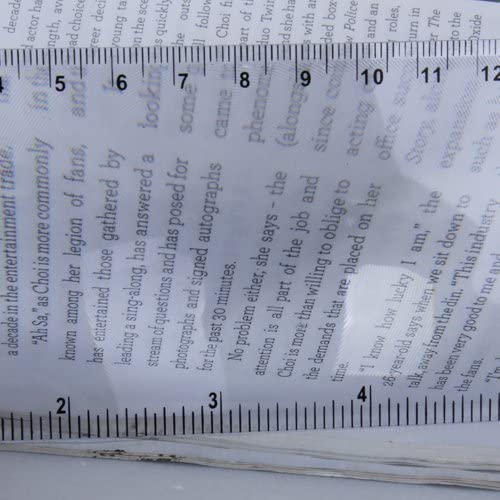 Pocket Magnifier With 6-Inch Ruler