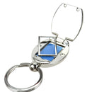 Chrome Metal Photo Keychain