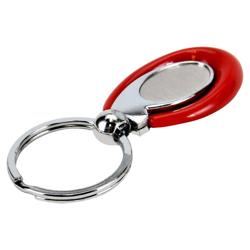 Acrylic Key Fob Keychain with Stainless Steel Key Ring