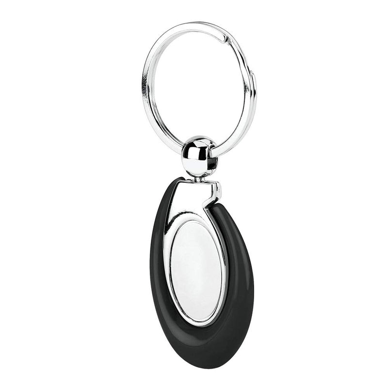 Acrylic Key Fob Keychain with Stainless Steel Key Ring