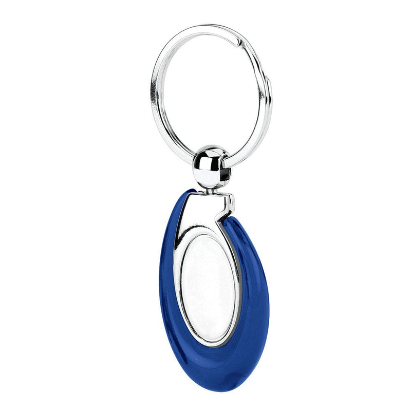 Acrylic Key Fob Keychain with Stainless Steel Key Ring