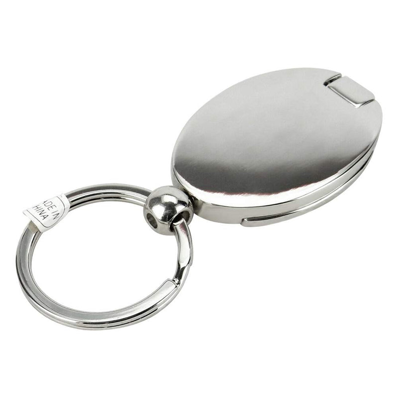 Chrome Metal Photo Keychain