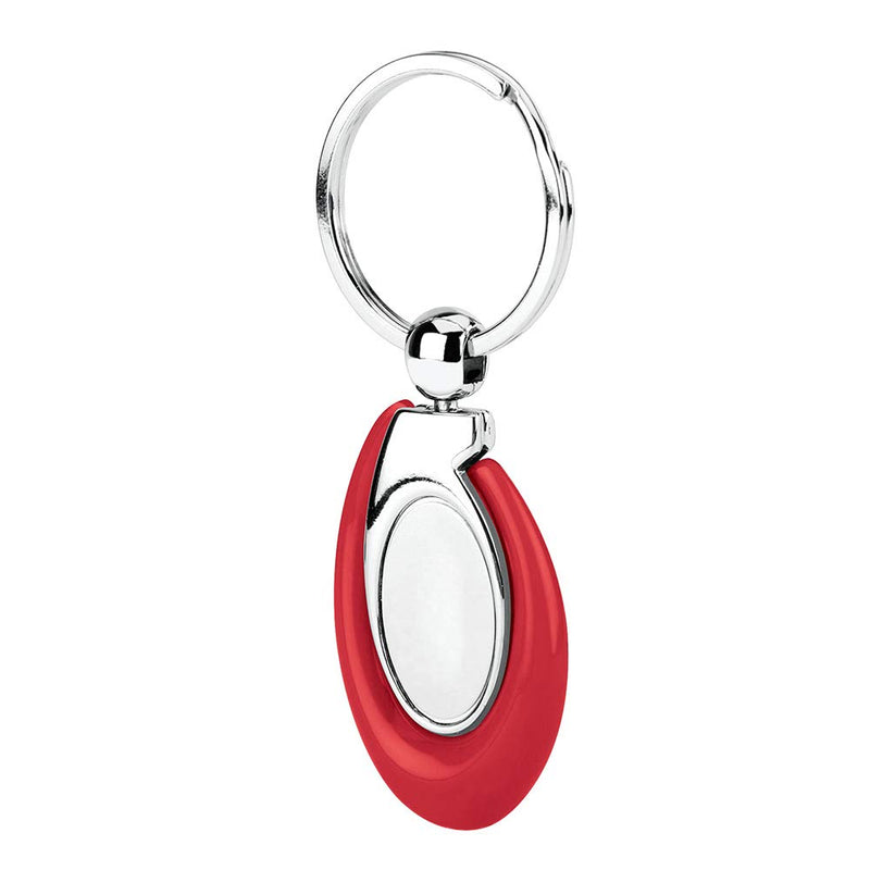 Acrylic Key Fob Keychain with Stainless Steel Key Ring