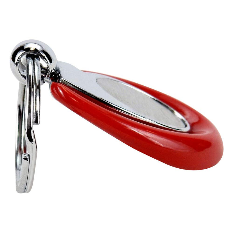 Acrylic Key Fob Keychain with Stainless Steel Key Ring