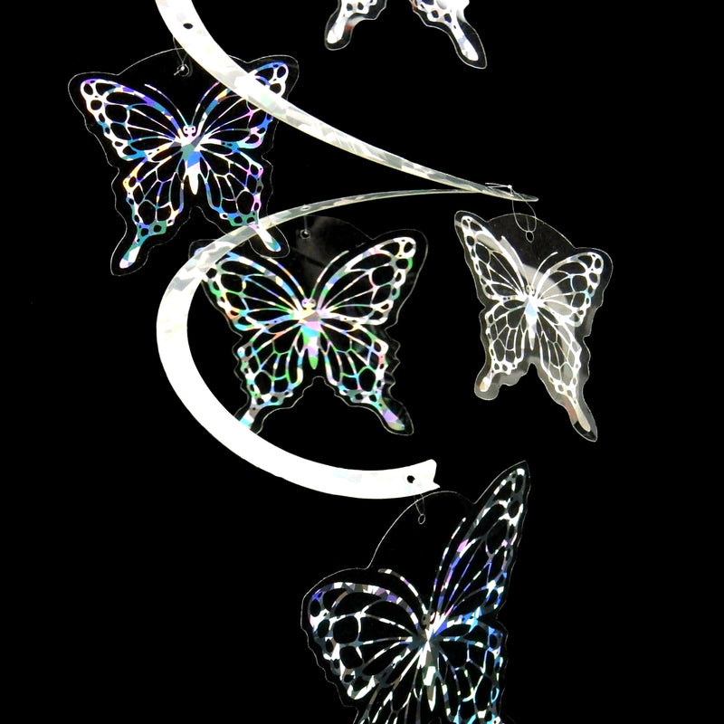 Colorful Spiral Butterfly Wind Spinner Decoration