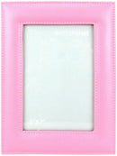Pink Faux Leather Attractive Photo Frame