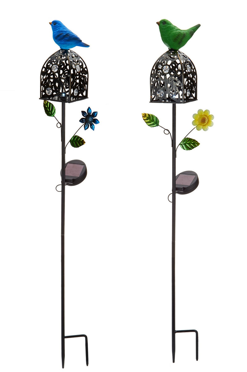 Pair of Solar Garden/Patio Lamps
