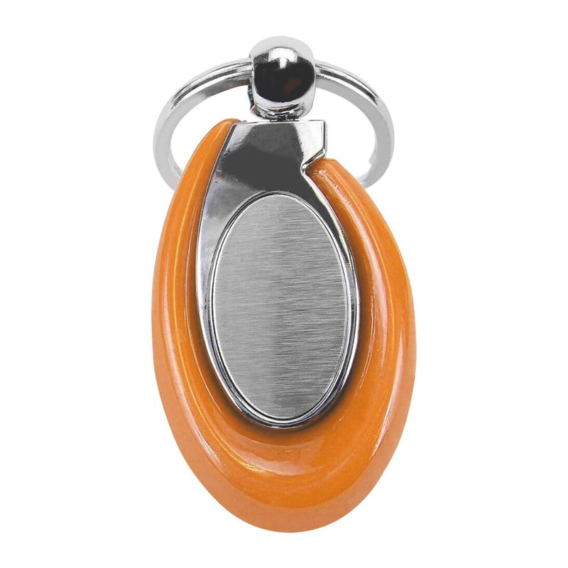 Acrylic Key Fob Keychain with Stainless Steel Key Ring