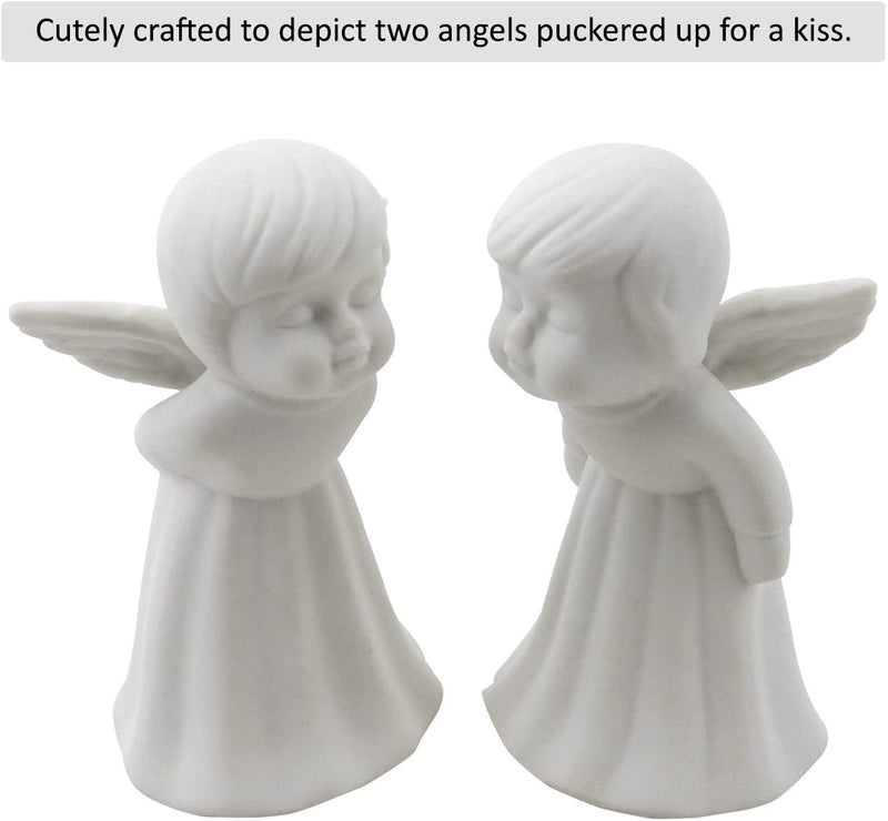 Pair of Kissing Angels Figurines