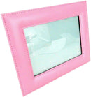 Pink Faux Leather Attractive Photo Frame