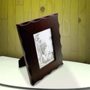 Wooden 4" X 6" Photo Frame with Beveled Scallops