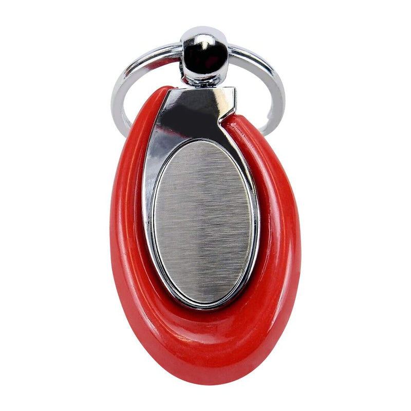 Acrylic Key Fob Keychain with Stainless Steel Key Ring