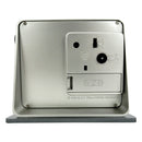 Chass Banker's Desk Analog Alarm Clock & Calendar