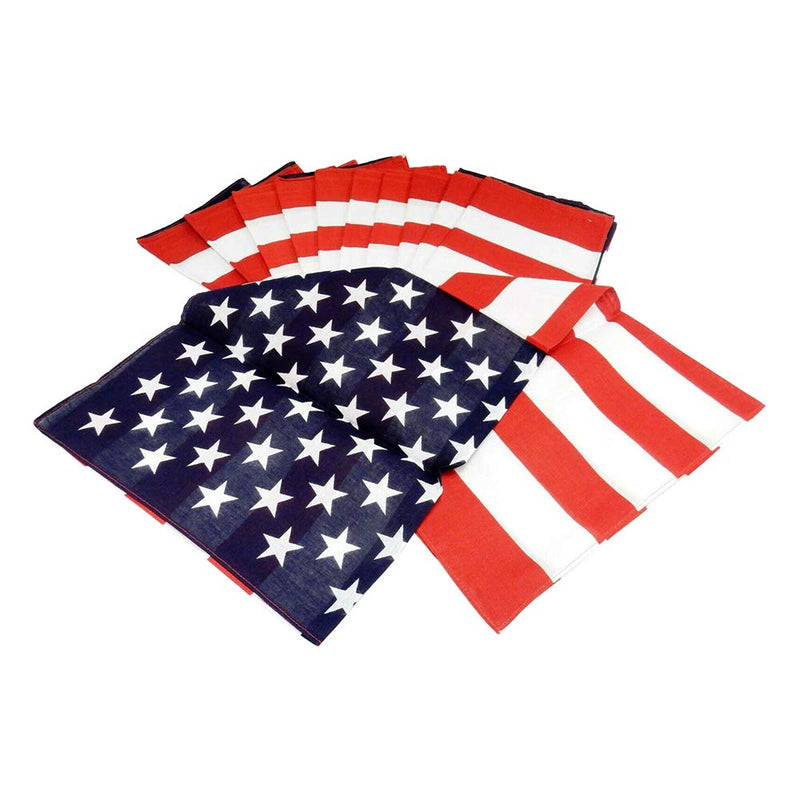 American Flag 22" x 22" Bandanas