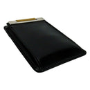 Black Leather Business Card Holder/Dispenser