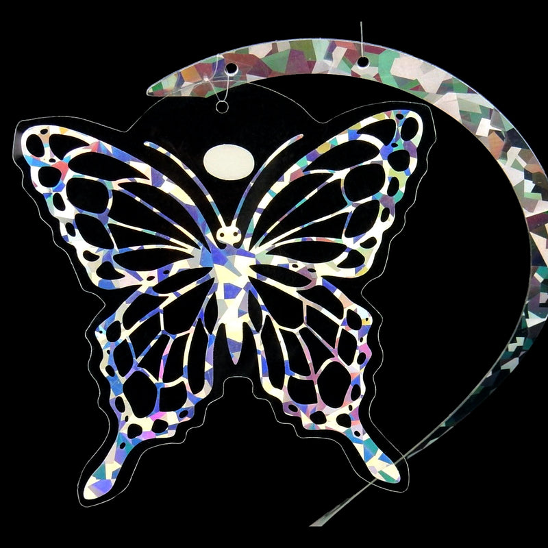 Colorful Spiral Butterfly Wind Spinner Decoration