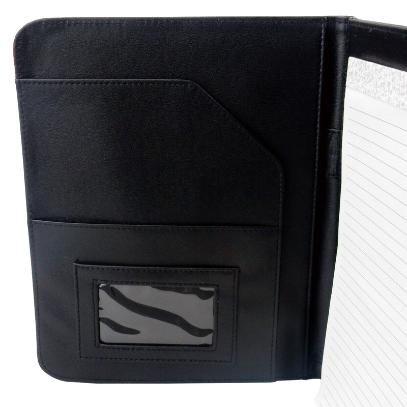 Junior Size Faux Leather Padfolio with Pen Loop