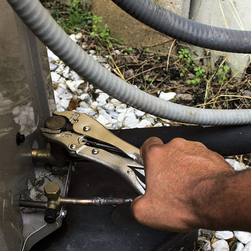 9" Lock Grip Pliers With Built-In Wire Cutter