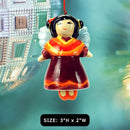 Joy Angel Bell Ornaments, Girls in Dresses with Shoe Clappers