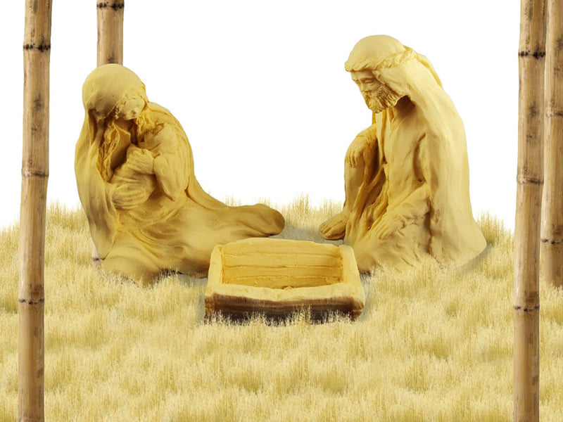 Mary Holding Jesus with Joseph