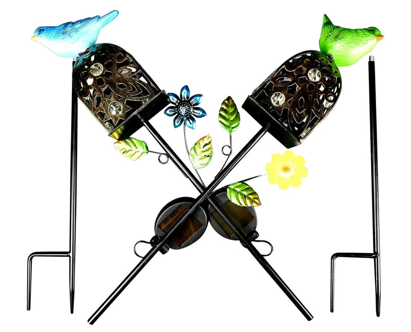 Pair of Solar Garden/Patio Lamps