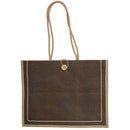 Jute Tote - Coffee Brown