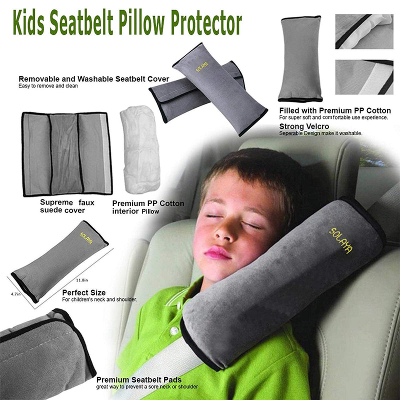 Seat Belt Cover Travel Pillow for Kids