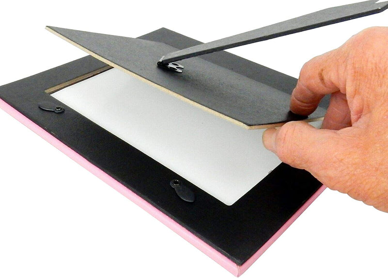Pink Faux Leather Attractive Photo Frame