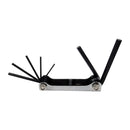 Folding Hex Wrench Key Set, 7-Pieces.