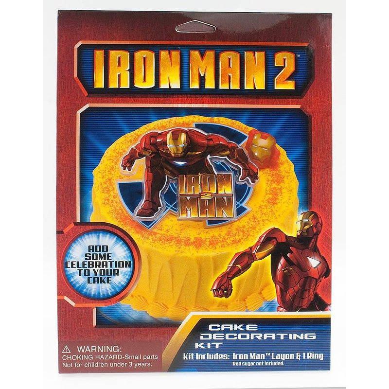 Iron Man 2, Cake Decorating Kit, Includes Topper and Ring