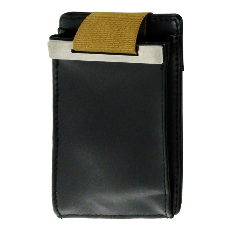 Black Leather Business Card Holder/Dispenser