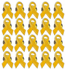 Yellow Awareness Ribbon Lapel Pins