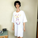 Women's Nightgown Sleepwear Short Sleeves Shirt