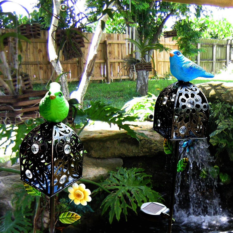 Pair of Solar Garden/Patio Lamps