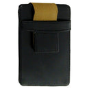 Black Leather Business Card Holder/Dispenser