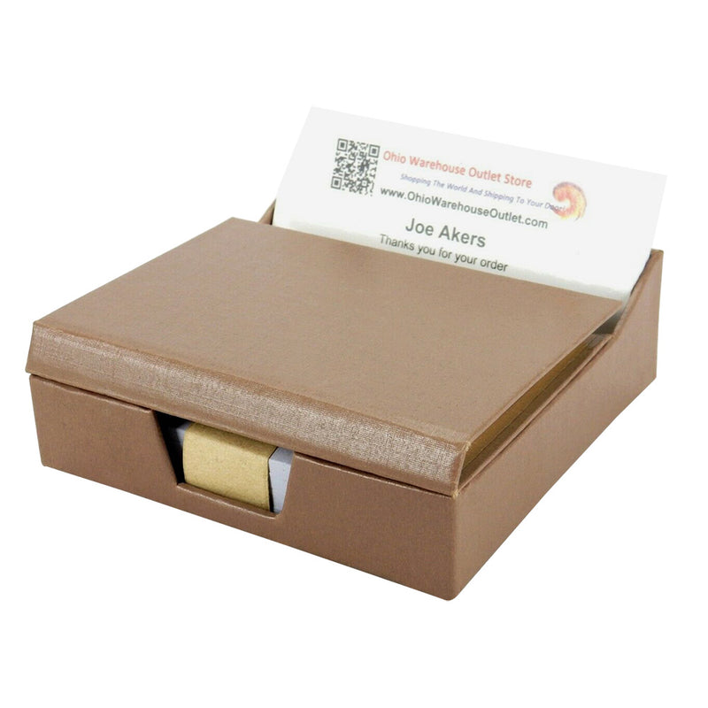 Business Card Holder with Sticky Notes and Scratch Paper