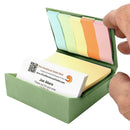 Business Card Holder with Sticky Notes and Scratch Paper